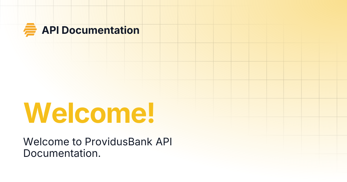 Welcome! | API Documentation