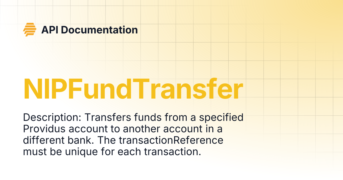 NIPFundTransfer | API Documentation